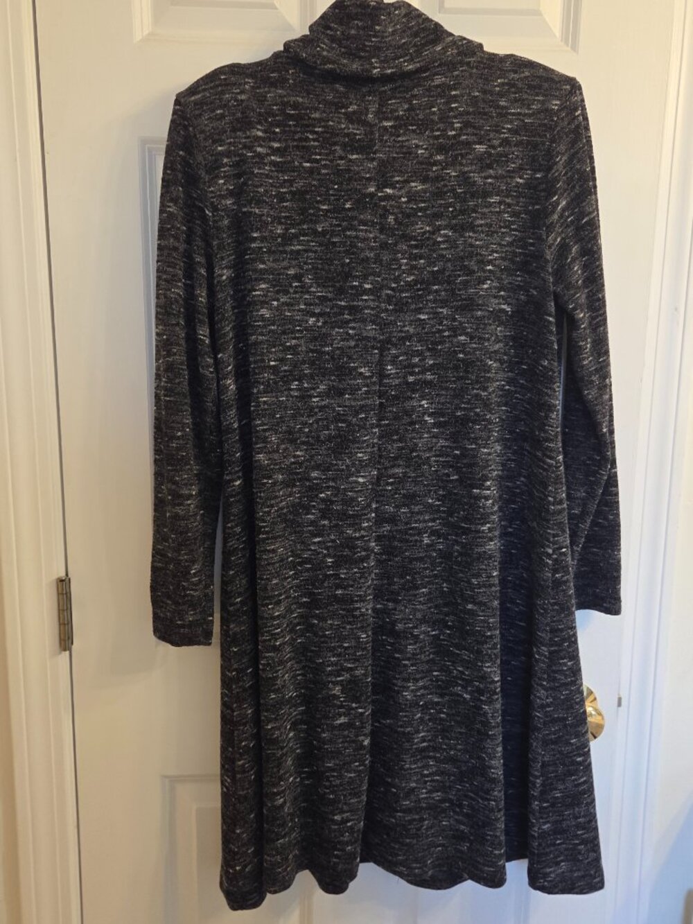 Banana Republic Charcoal Knit Dress with White Fleck